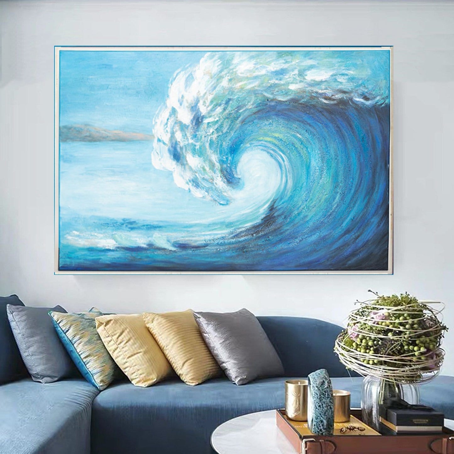 Island Wave Oil Painting