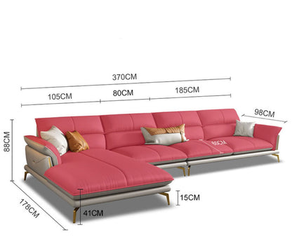 Modern Italian Leather Sofa