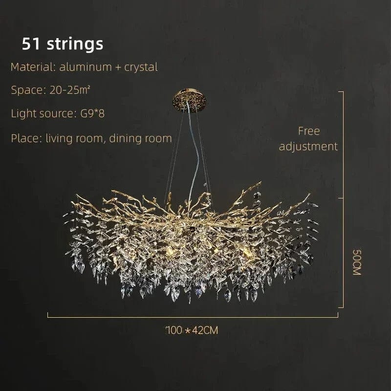 Crystalline Luxe Chandelier